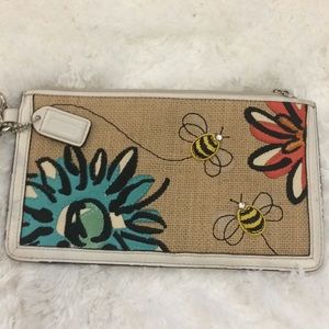 Coach Wristlet Spring Theme.
